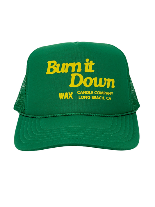 Burn it down shop trucker hat